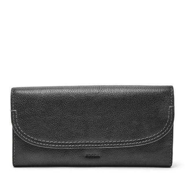 Populer- Dompet Fossil Cleo Clutch Black Original