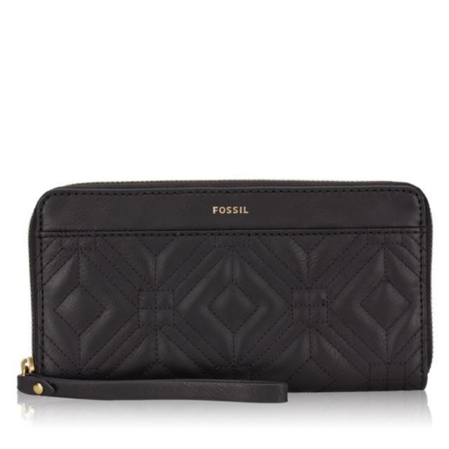 Populer- Dompet FOSSIL JORI ZIP CLUTCH RFID EMBROIDERY New Original