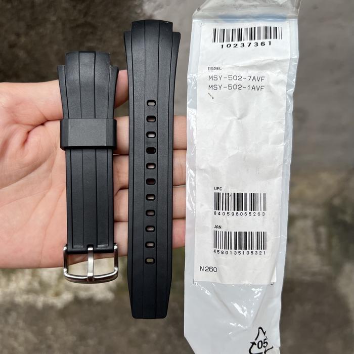 Strap tali jam tangan casio MSY-502 7A original band MSY 502