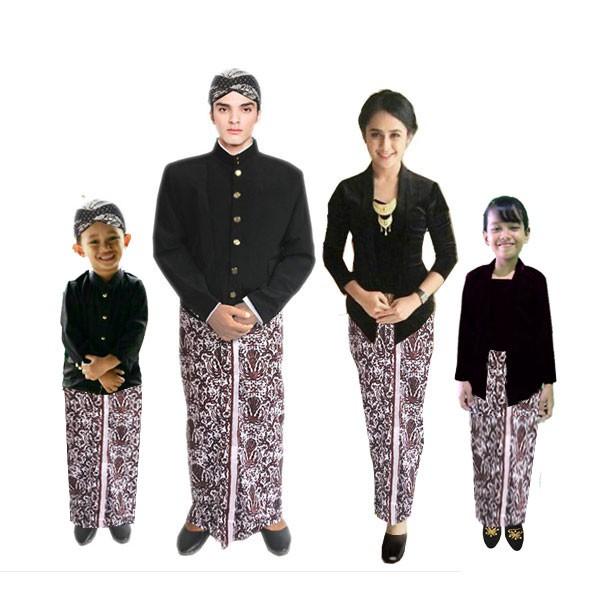 Sarimbit Keluarga Beskap Bapak Ibu Anak Cowok Dan Cewek