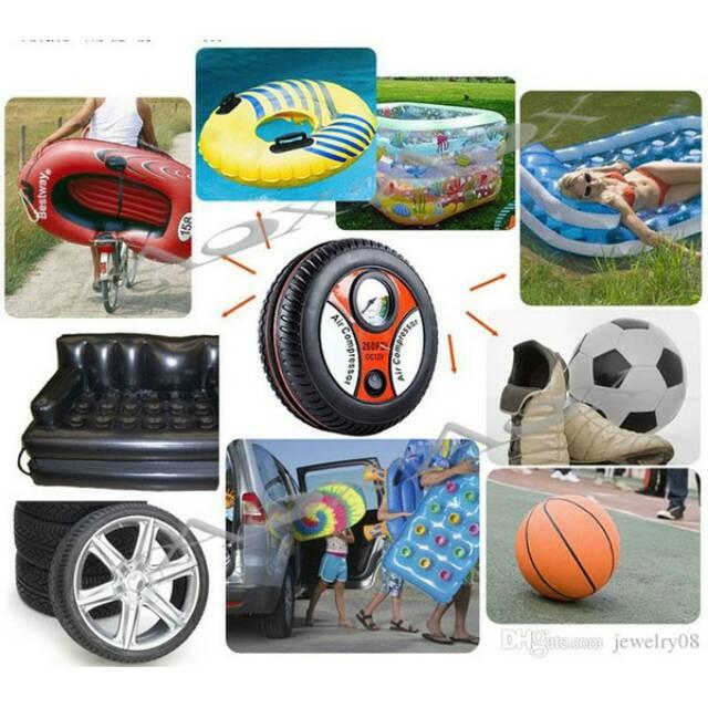 Pompa listrik ban mobil mini air compressor car portable pompa listrik