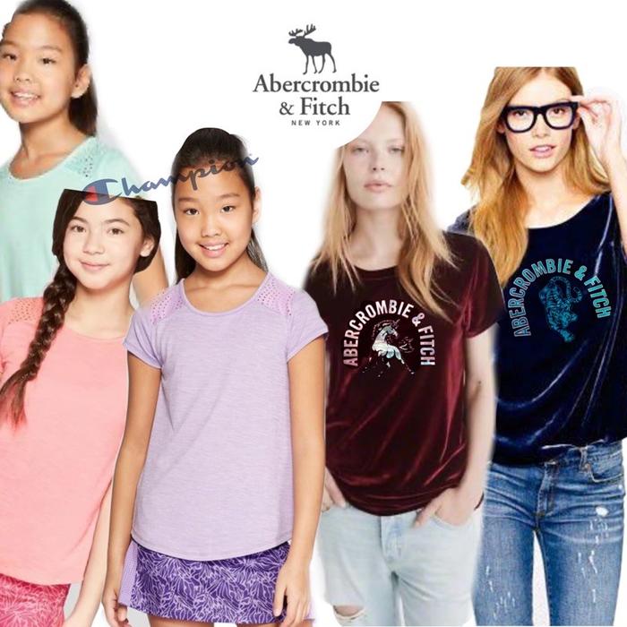Kaos Anak Perempuan Abercrombie N Fitch - Champions kids Original