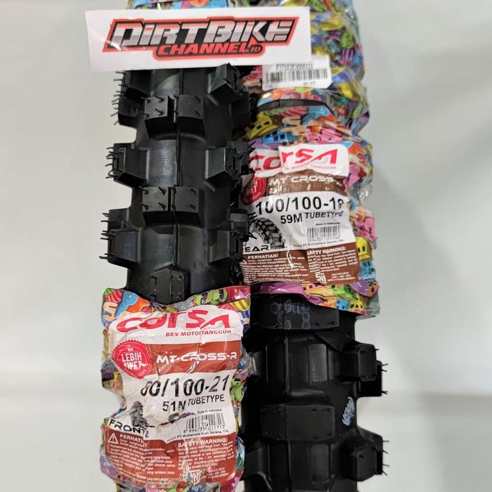 HX901 NEW Ban Trail CORSA 18 21 SET Depan Belakang MT CROSS KLX CRF WR