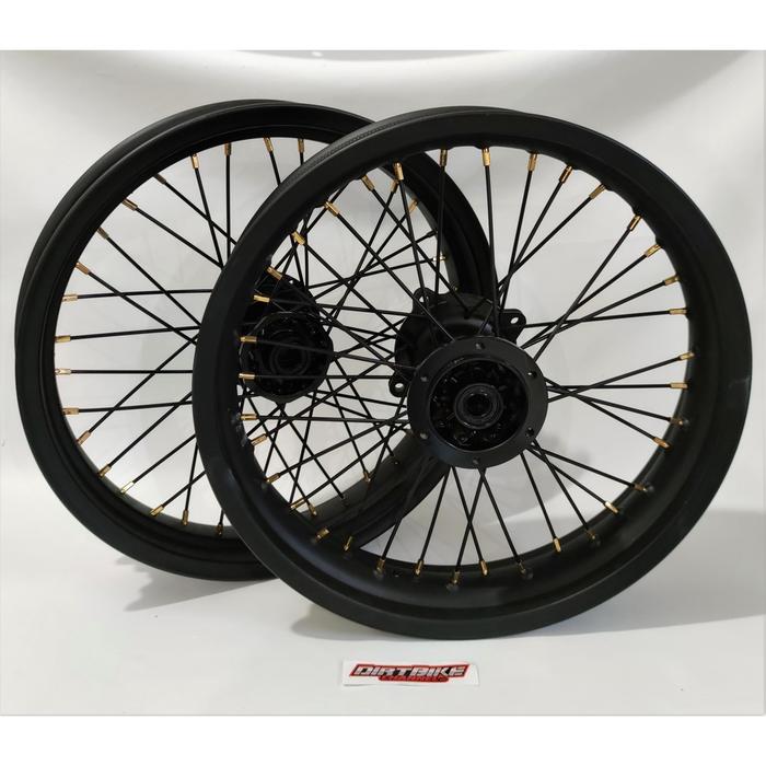 WF918 NEW VELG SET SUPERMOTO RING 17 KLX DTRACKER 150 UKURAN 250 300