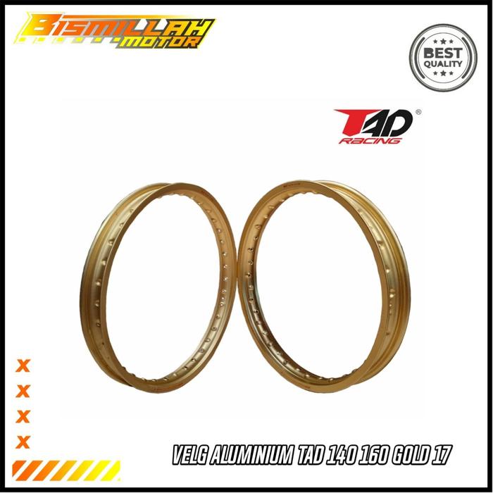QD474 NEW VELG TAD ALUMINIUM 140 160 RING 17 GOLD RACING