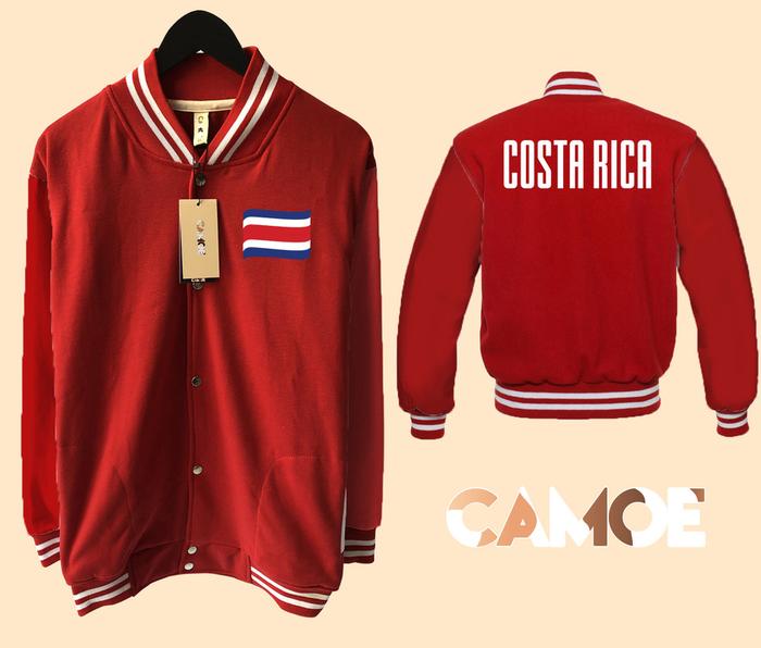 Jaket Baseball Varsity World Cup Piala Dunia bendera Costa Rica