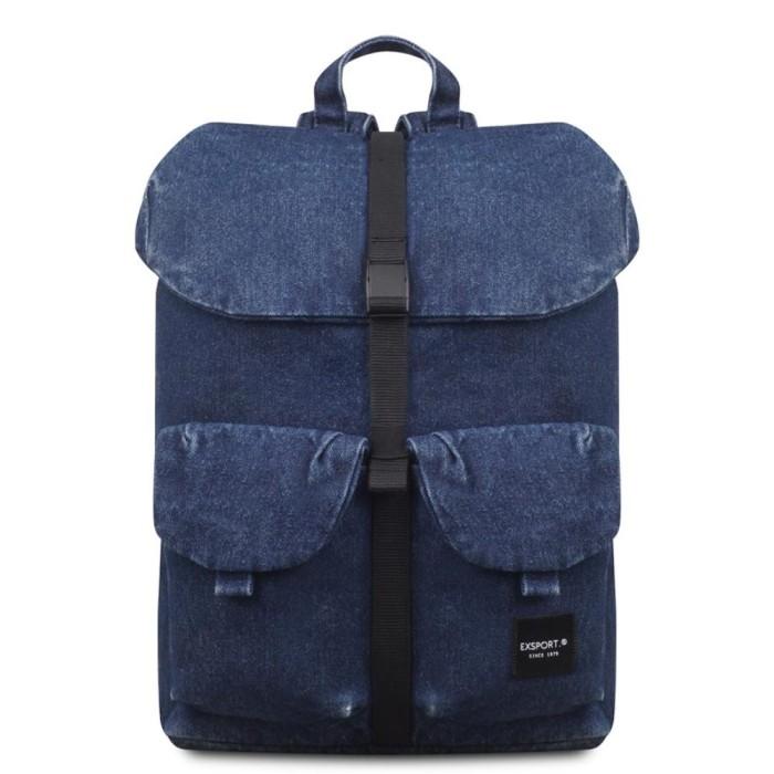 EXSPORT LEQUISA DENIM BACKPACK DARK BLUE