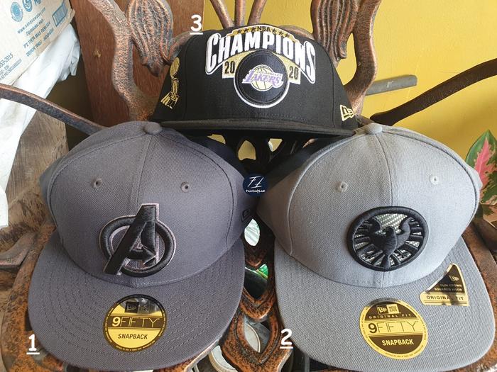 Topi Baseball Hat NEW ERA 9FIFTY NBA Champions 2020 LA Lakers Black