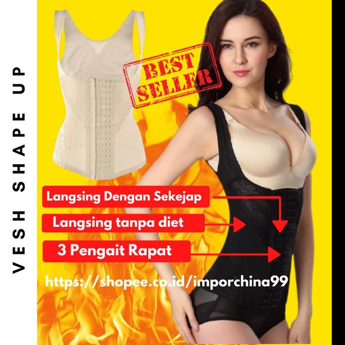 Korset Pelangsing Pakaian Dalam Wanita Pengecil Perut Buncit Centing