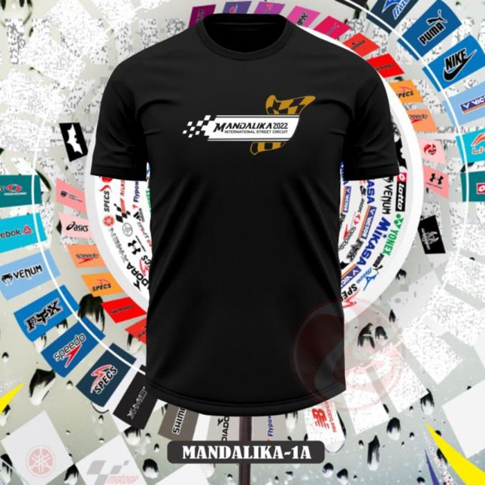 Baju Atasan Racing Tim Mandalika - Kaos Racing Tim Mandalika Hitam