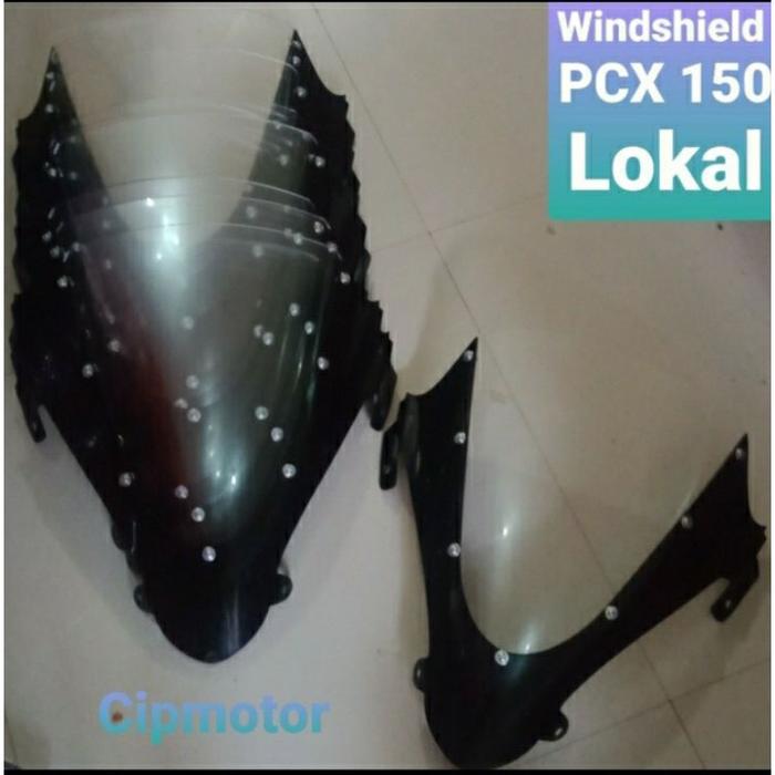 Windshield Pcx 150-Hitam clear standar 2
