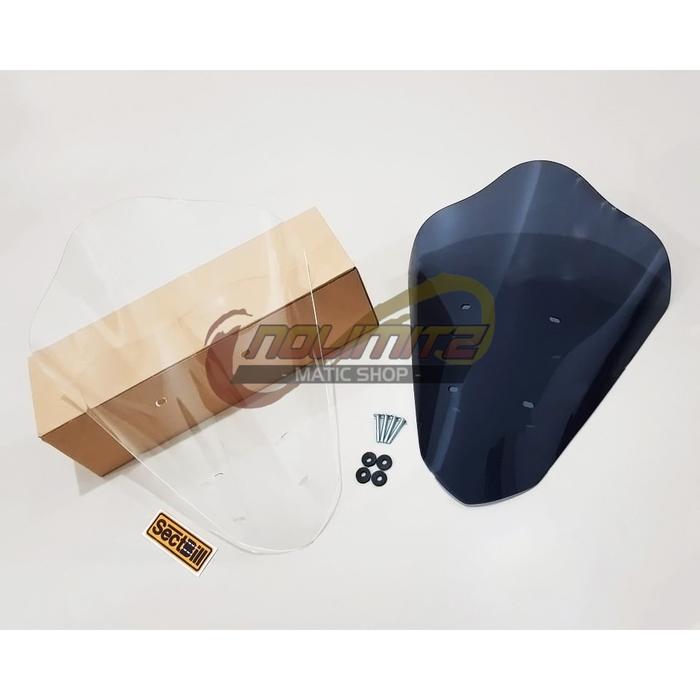 Windshield Visor Tameng Kaca Depan Sectbill Bubble 44cm Yamaha Lexi