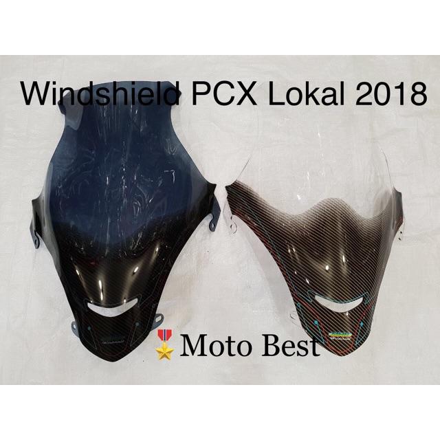 Windshield MHR Karbon Honda PCX Lokal 2018