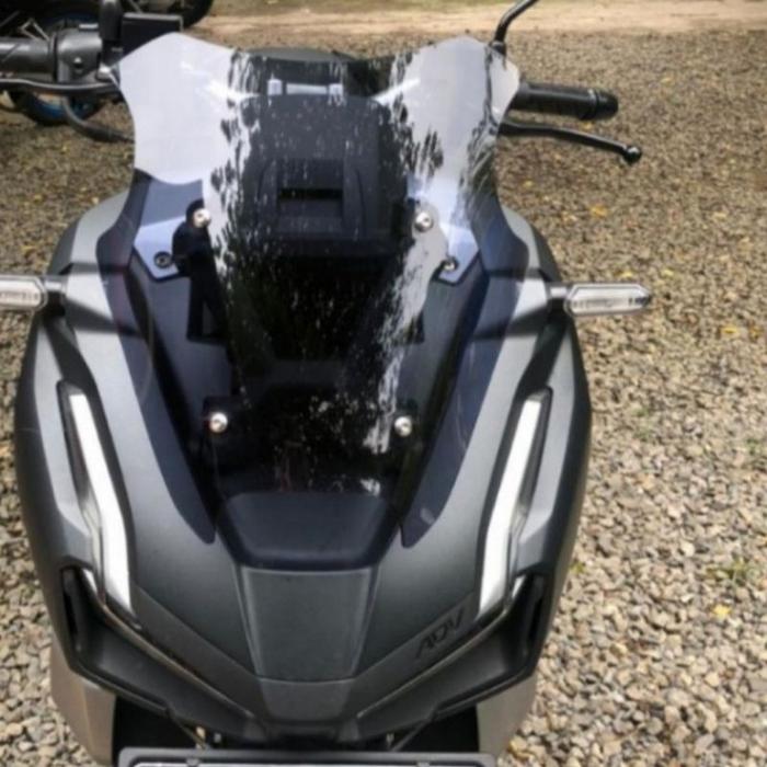 Visor Windshield ADV 150 Pendek model Ocito Sporty Rayben Clear Hitam