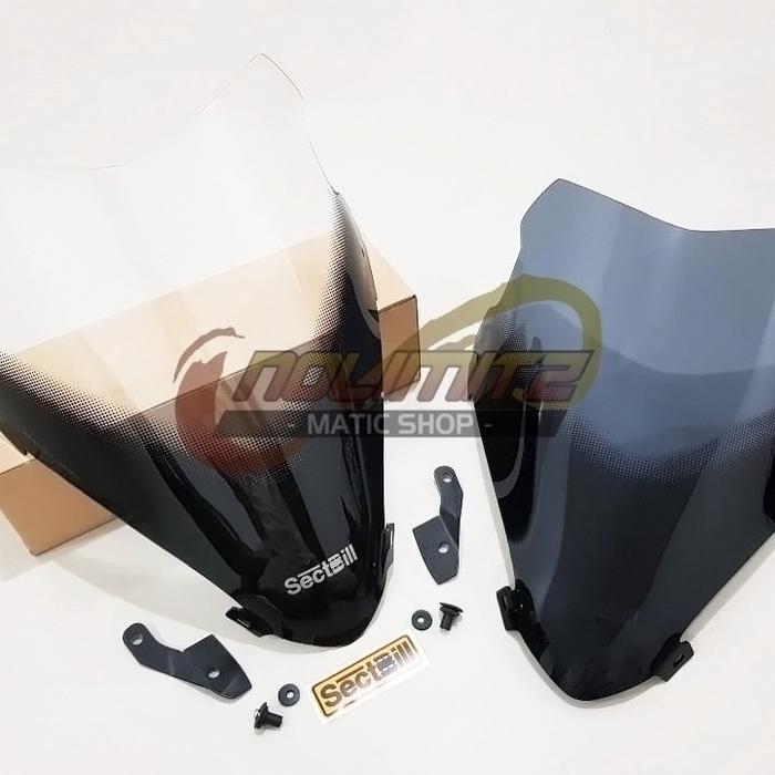 Windshield Sectbill Evo Visor Kaca Tameng Depan Honda PCX 150 Lokal