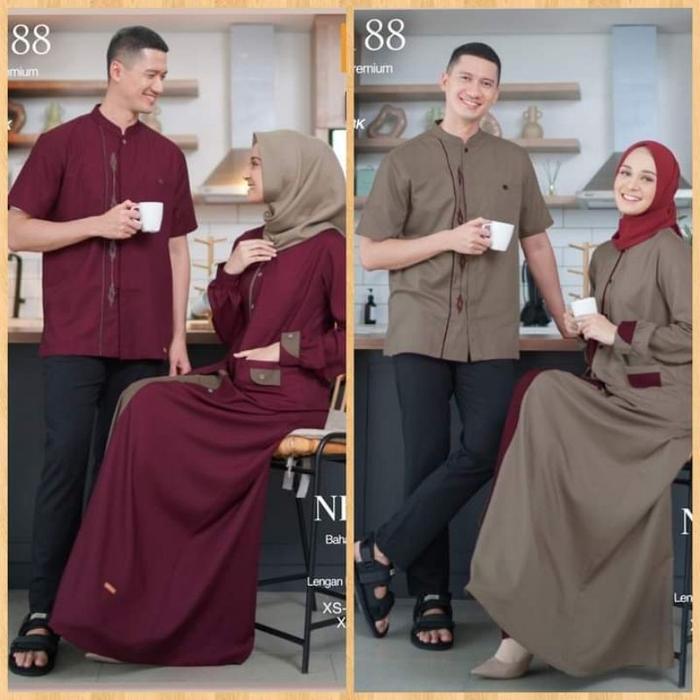 Terbaru Promo Sarimbit Couple Nibras Terbaru Nb A88 Nsk 088 Set Busana