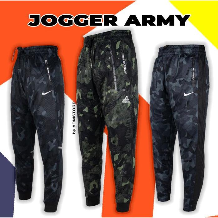 Jogger Pants Pria Loreng Import Joger Premium Celana Training Army