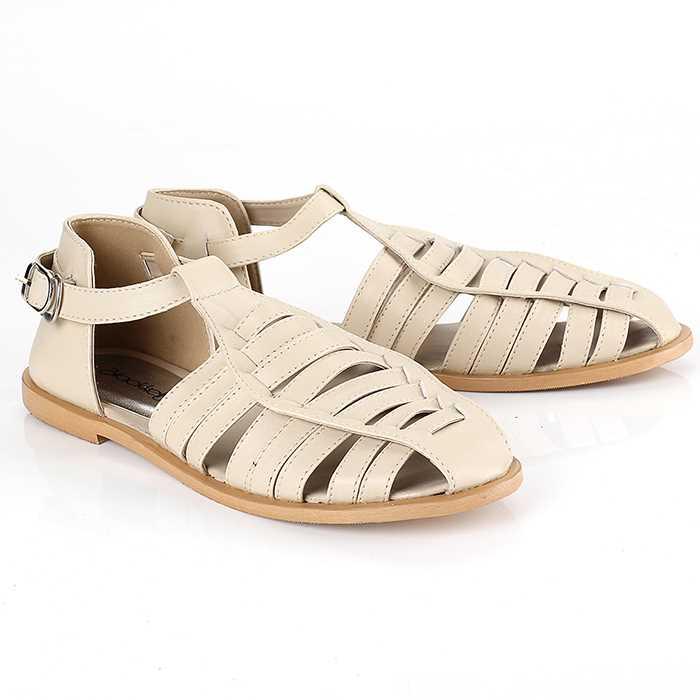 Sandal Wanita Casual Sendal Kasual Sandals Santai Krem LDG 304