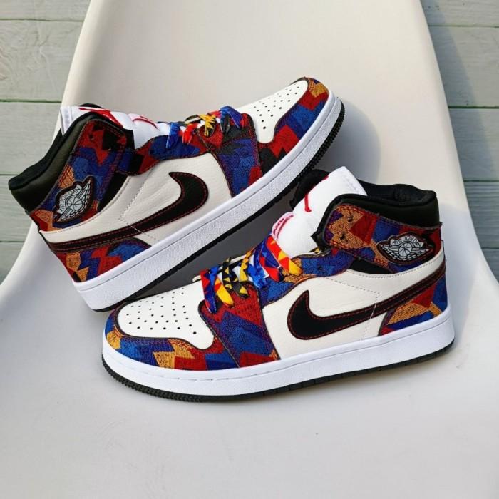 Sneakers Pria Nik. Air Jordan 1 High Nothing but net - Tribal