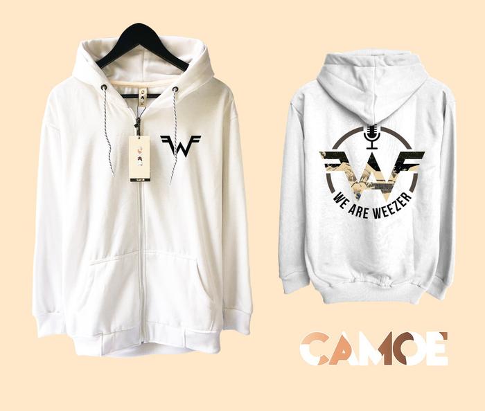 Jaket Hoodie Zipper We Are Weezer Podcast Music Band