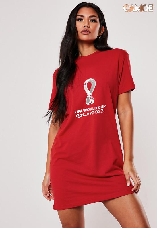 Tshirt Dress Kaos World Cup Piala Dunia Qatar Logo