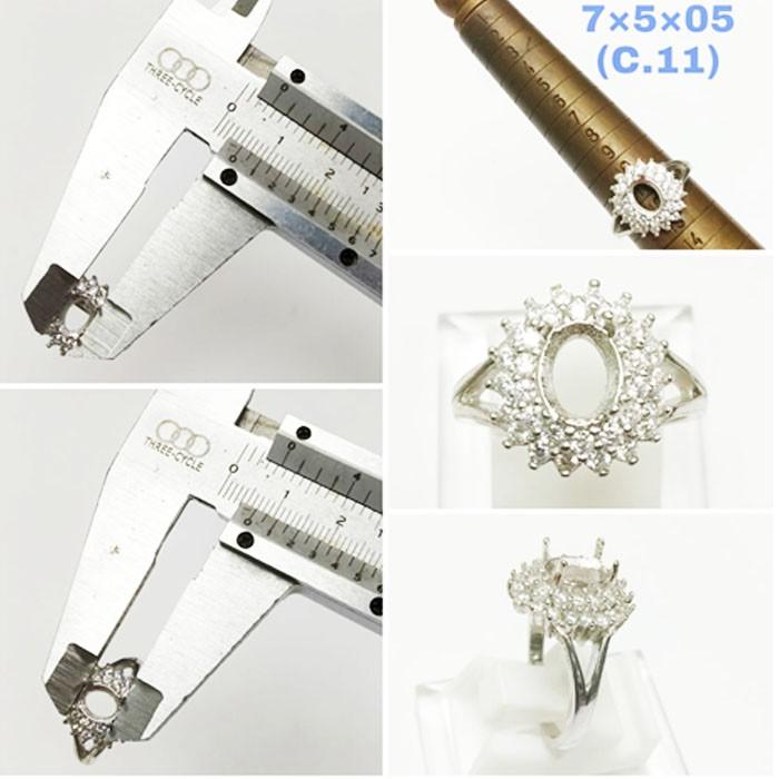 RING CEWEK ZIRCON - EMBAN IKAT CANGKANG PERAK EMBAN PERAK 925 EMBAN AK