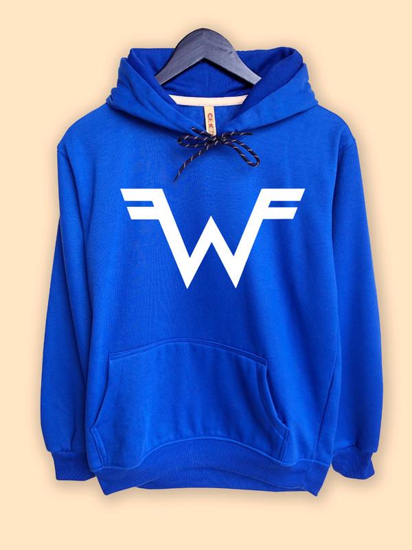 Jaket Hoodie Weezer Band Logo