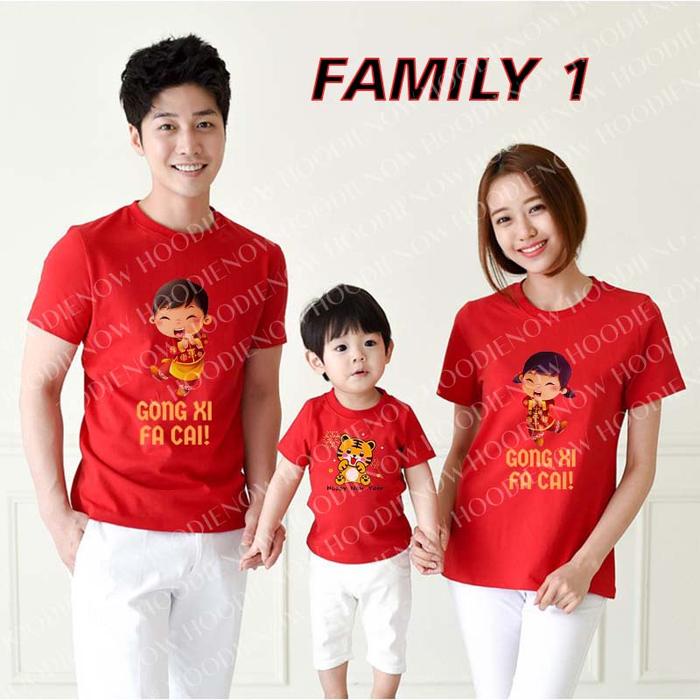 Hoodienow - Baju Imlek Keluarga 2022 Chinese New Year Couple Family