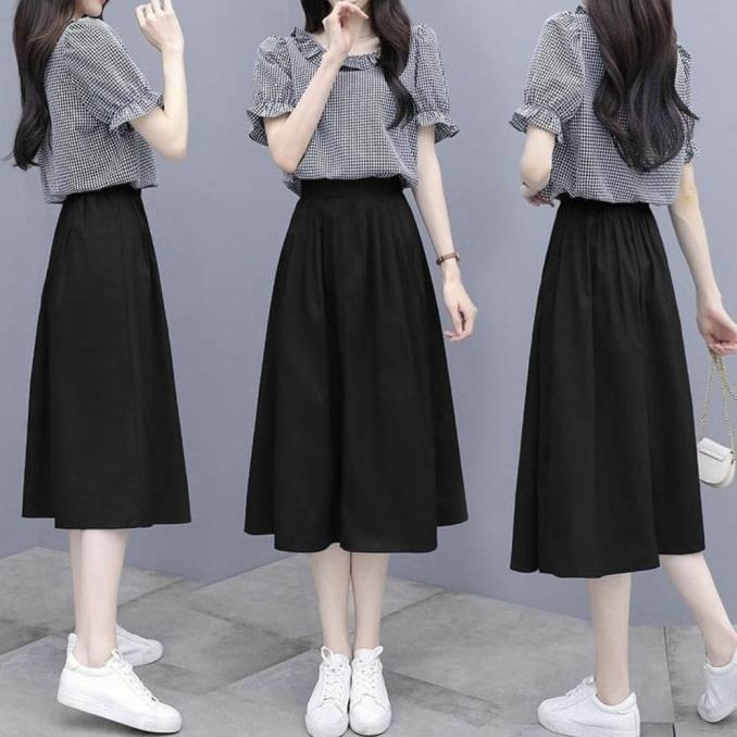 SALE SET KORITA setelan rok wanita ala korea terbaru gereja natal