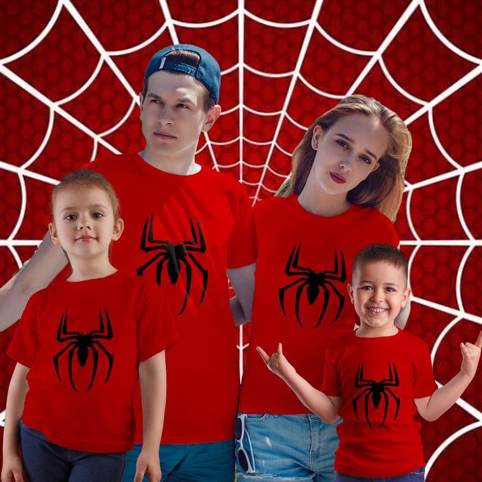 kaos Spiderman Keren Series Couple Family Kaos Keluarga Catton Katun C