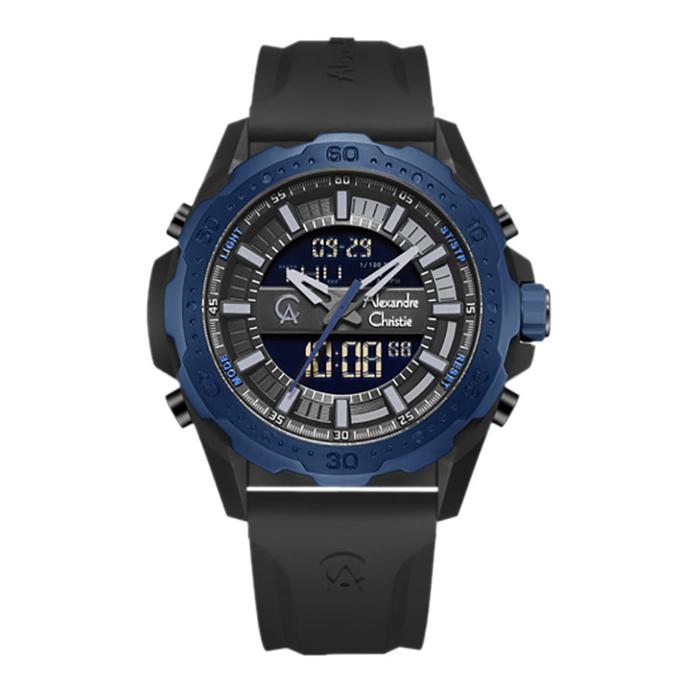 Jam Tangan Pria Alexandre Christie DigiA AC 9370 MH RUBBA Men Digital