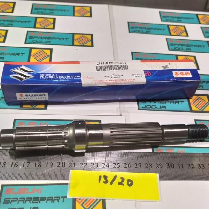 24141B13H00N000 Shaft As Velg Roda Belakang Suzuki Skywave 125 Ori