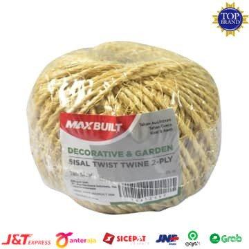 Tali Sisal Max Built Sisal Twist Twine 2 Ply Panjang 35 Meter