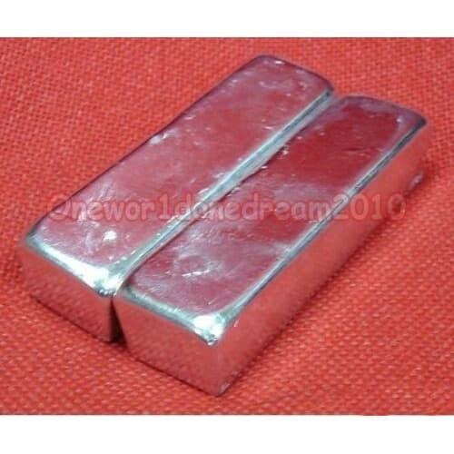 High Purity 99.995% Pure Indium In Block Plate Ingot 1kg