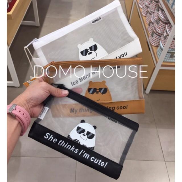 MINISO WE BARE BEAR DOCUMENT BAG KOTAK PENSIL SERBAGUNA WE BARE BEAR M