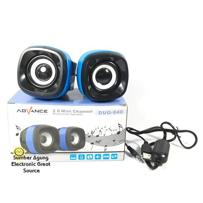 AW* Speaker Komputer Duo-040 Advance Duo 40 2.0 Mini Channel Speaker