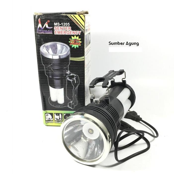 AW* MS1205 Mitsuyama Senter Emergency USB Charging 1LED 24SMD