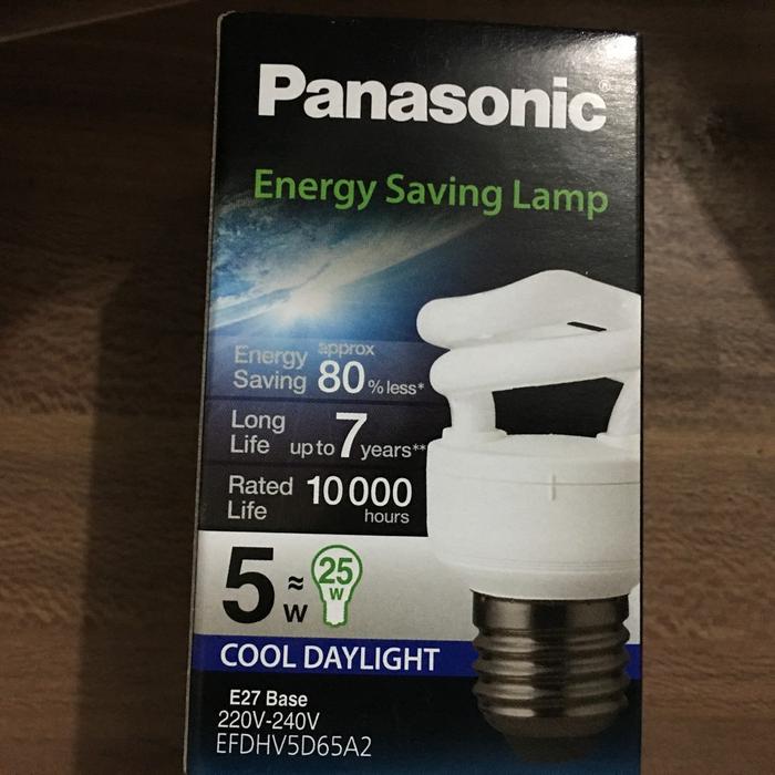 AW* Lampu Spiral Panasonic 5Watt 5W Bergaransi