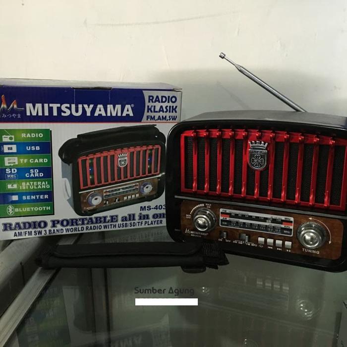 AW* Speaker Radio Senter Mitsuyama MS4036 Jumbo Besar USB Memori