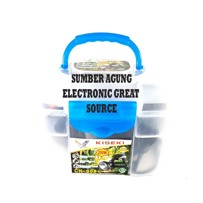 AW* CK698 Kiseki Senter Kepala 200W 200 Watt LED Tahan 15Jam 10000mAh
