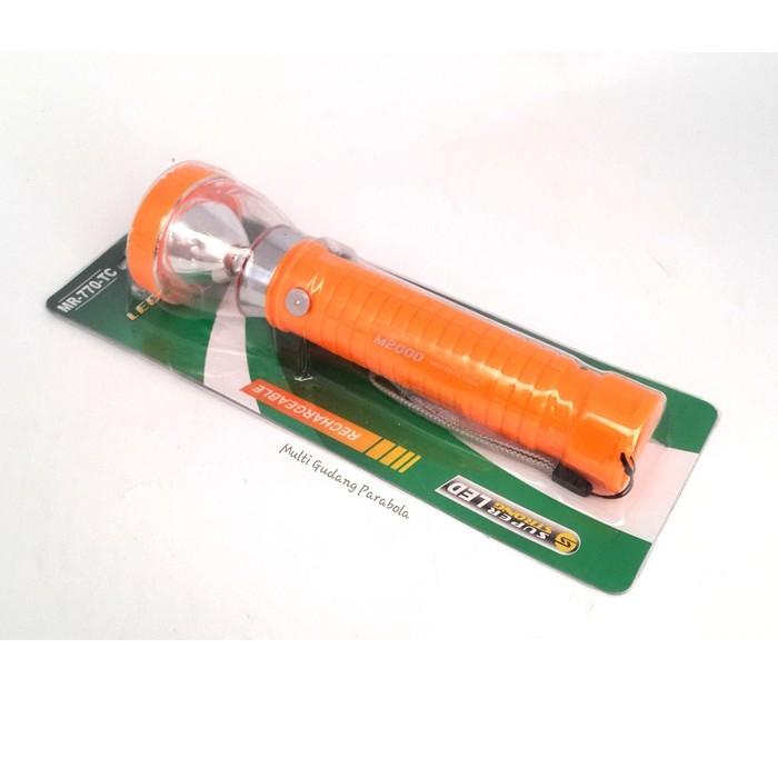 AW* Senter Tangan Cas Panjang M2000 MR770 770 Nyala Lebih Tahan Lama