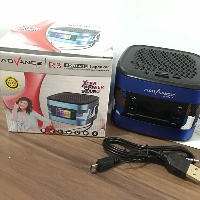 AW* Speaker ADVANCE R3 Portable Speaker Tampilan LED Xtra Power Sound