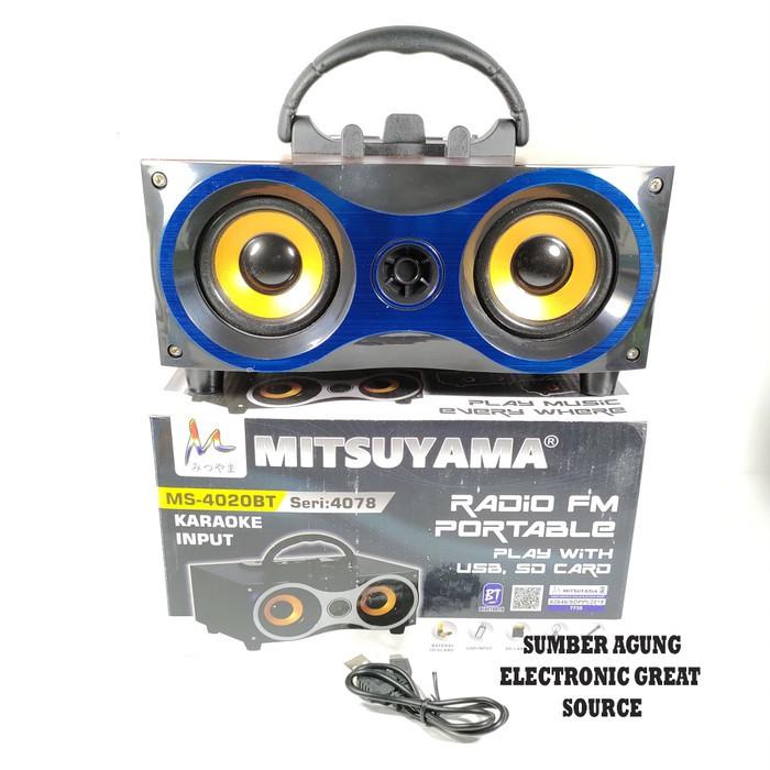 AW* MS4078 Speaker Aktif Double Speaker Mitsuyama Karaoke Input USB