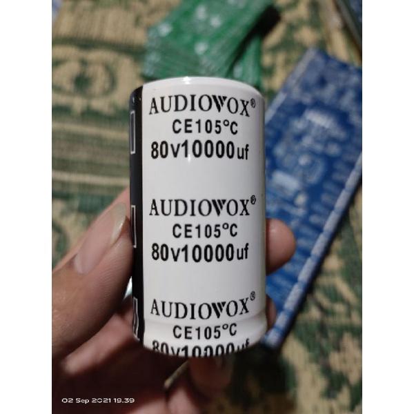 AW % elco audiovox 10000uf 80v
