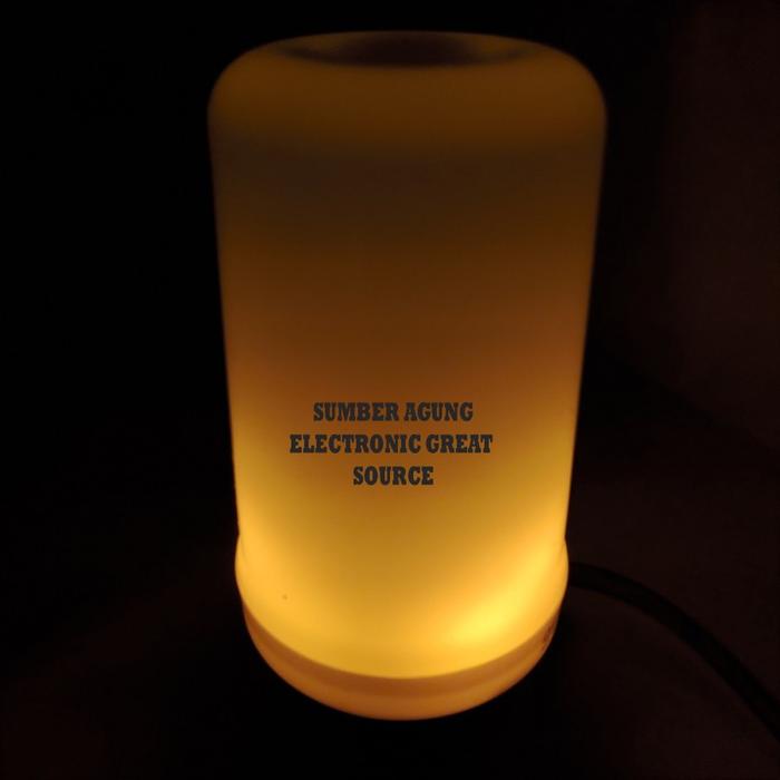 AW* Emico Lampu Api EM96 LED Flame Light Bara Api Super Terang Torch