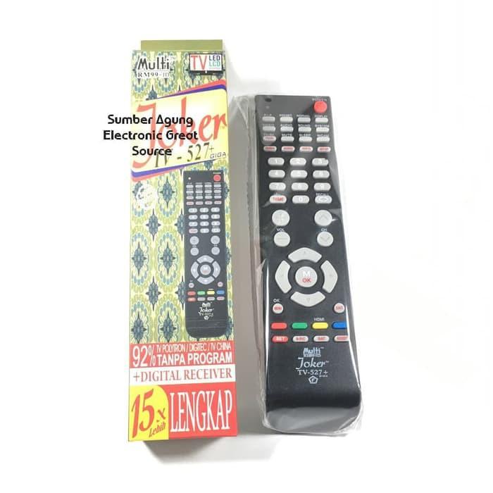 AW* Remot TV Universal Joker TV527 527 92% Tanpa Program Lengkap Ecer