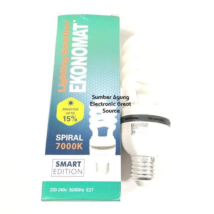 AW* Lampu Spiral Merk Ekonomat Ulir Hemat Engergy Berkulitas 30W 35W
