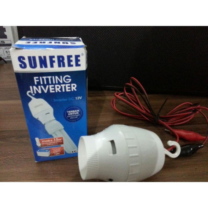 AW* FITTING LAMPU DC / FITTING INVERTER 12V Sunfree | DC ke AC