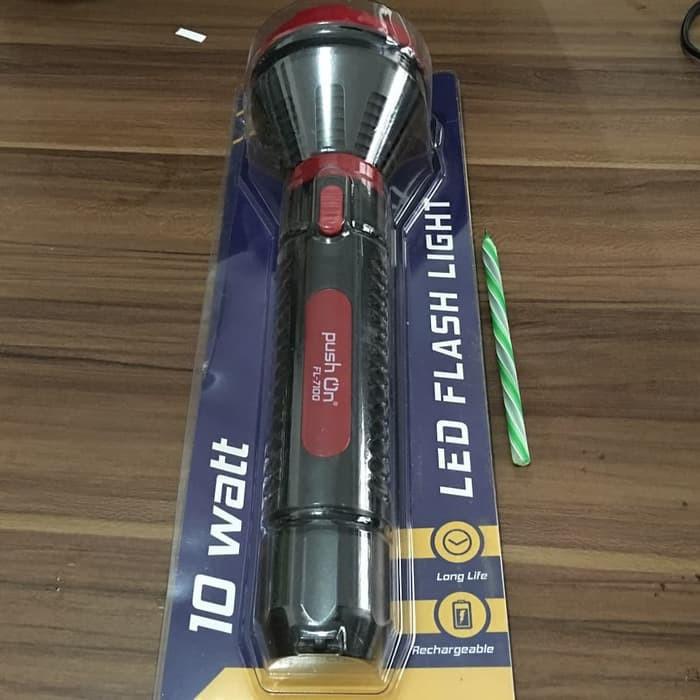 AW* Senter Tangan Jumbo Push On FL7100 FL-7100 10 Watt Super Terang