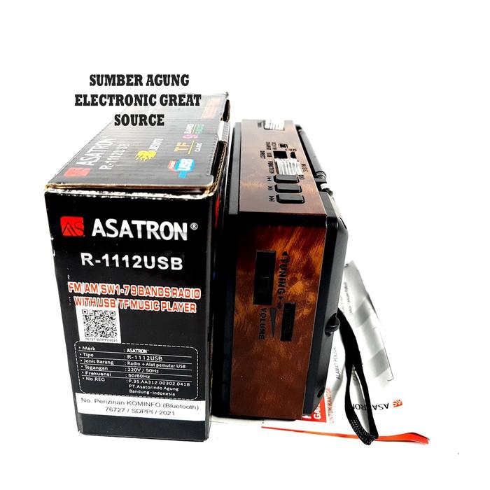 AW* Asatron R1112USB R1112 9Band Speaker Radio Bluetooth MP3 Player